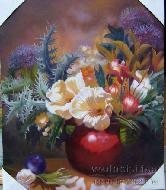 Finished Flower Oil Painting Sample four