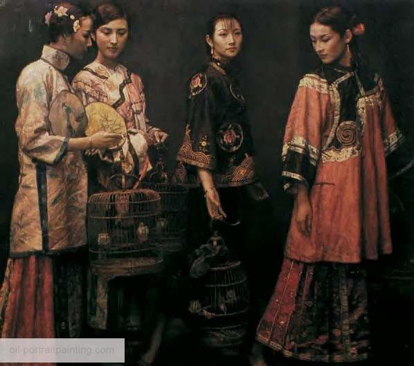 Chen Yi Fei portrait painting five